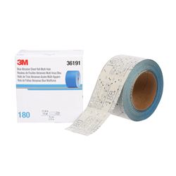 Picture of 3M 36191 Blue Abrasive Hookit Sheet Roll 2-3/4" x 13 Yards