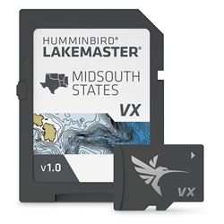 Picture of Humminbird 601005-1 LakeMaster Midsouth States V1 GPS Map Card with VX Technology