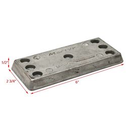 Picture of Martyr Anodes CMM30 Zinc Hull Anode 0.56" x 2.67" x 6"