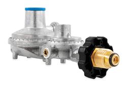 Picture of Camco 59333 Two Stage Horizontal Propane Regulator with POL