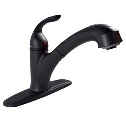 Picture of Valterra PF231741 8" Hybrid RV Kitchen Faucet with Pullout Spout, Matte Black