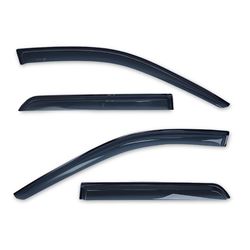 Picture of TrailFX 4267H Window Vent Visor Rain Guards - Smoke Acrylic 4pc Set