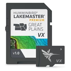 Picture of Humminbird 602003-1 LakeMaster Premium Great Plains V1 GPS Map Card with VX Technology