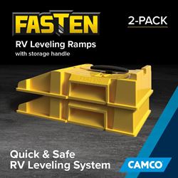 Picture of Camco 44535 FasTen Premium RV Leveling Ramps with Handle 2-Pack