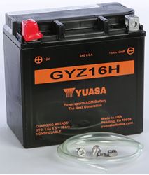 Picture of Yuasa Batteries YUAM716GH GYZ16H AGM Maintenance-Free Activated Battery 240 CCA
