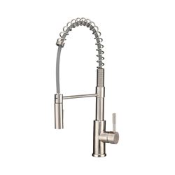 Picture of Dura Faucet DF-MK504SLK-SN RV Spring Coil Pull-Down Kitchen Faucet Satin Nickel