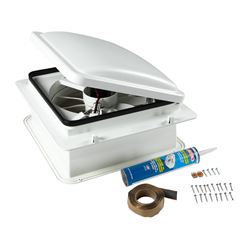 Picture of Furrion 2023042193 RV Roof Vent Fan 14 Inch 10-Blade Exhaust White