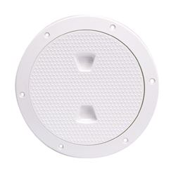 Picture of Beckson Marine DP62-W 6-Inch Screw-Out Deck Plate with Standard Trim Ring