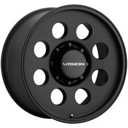 Picture of Vision Wheel 56VT7681SB-16 56 Midway 17.5x6.75 8x6.5 Satin Black Alloy Wheel