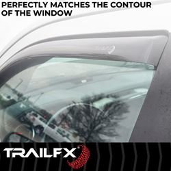 Picture of TrailFX 4634IC In-Channel Window Deflectors Smoke 4-Piece Set 2018-2025 Chevy Equinox