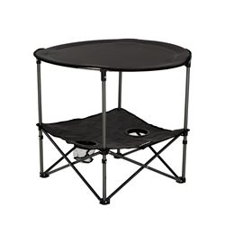 Picture of Lippert Components 2023053720 Two-Tier Folding Camping Table with Dual Cupholders