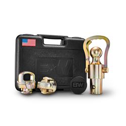 Picture of B&W GNXA2061 Gooseneck Ball & Safety Chain Loops with Hole Plug for GM/Ford/Nissan