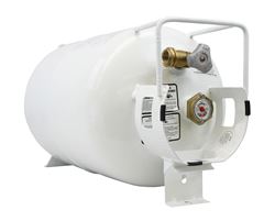 Picture of Flame King YSN301HZL 30 lb Horizontal Propane Tank Cylinder White