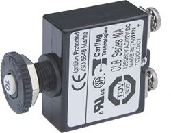 Picture of Blue Sea Systems 2132 Push-Button Reset Thermal Circuit Breaker #8 Screw Terminals