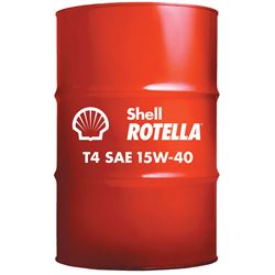 Picture of Shell Oil 550045148 Rotella T4 Triple Protection 15W-40 Heavy-Duty Diesel Engine Oil 55 Gallon Drum