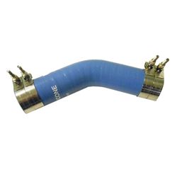 Picture of Trident Marine 242V2120-S/S Trident Marine 2-1/2" Id 45&deg; Blue Silicone Molded Wet Exhaust Elbow W/4 T-Bolt Clamps