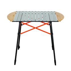 Picture of Lippert Components 2023053727 Roll Top Camping Table with Bamboo Edges