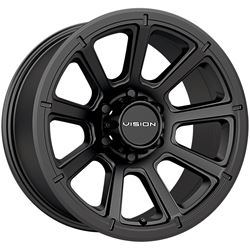 Picture of Vision Wheel 353VTH4565MB0 Turbine Trailer Alloy Wheel 14x5.5 Matte Black