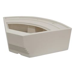 Picture of Wise Seating BM11028-1B-990 Premier Series 28-Inch Radius Corner Seat Base Platinum