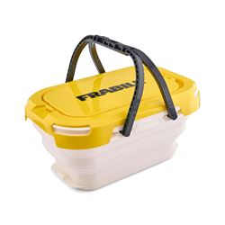 Picture of Frabill FRBBC6 Collapsible Live Bait Bucket, 6 qt Capacity, Collapses to Same Size as Plano 3700 Stowaway, Comfortable Handles