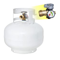 Picture of Flame King YSN11SQT 11 lb Low Profile Propane Tank Cylinder with OPD Valve