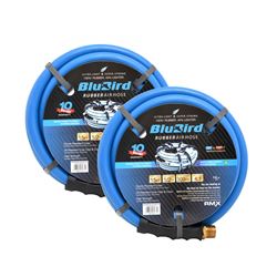 Picture of BluBird BB1215-2pk Rubber Air Hose Assembly 1/2" x 15' EPDM 300 PSI 2-Pack