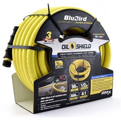 Picture of OilShield OS1250-PK5 Five Pack Oil-Resistant Rubber Air Hose 1/2" x 50'
