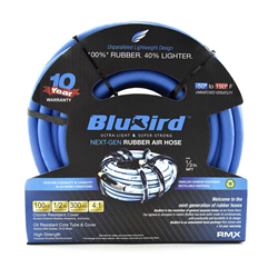 Picture of BluBird 10010277 Rubber Air Hose 1/2 in. x 100 ft. 300 PSI MNPT