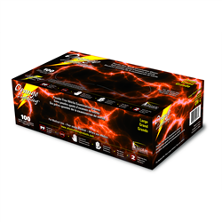 Picture of Atlantic Safety Company OR-XXL  Orange Lightning XXLarge Orange Nitrile Gloves