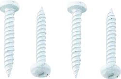 Picture of AP 012-PSQ50W 8 X 1 Pan Head Square Recess Screws White 50-Pack