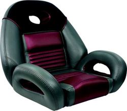Picture of Springfield Marine 1040940-02 Pro Fishing Speed Seat Charcoal/Med Gray/Burgundy