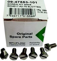 Picture of Johnson Pumps 09-47553-101 Johnson Pump 0947553101 OEM Screw Kit for raw water impeller pump F35, F4, F5