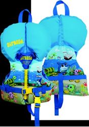Picture of Airhead Sports Group 30088-01-A Infant Type II Life Jacket Blue Treasure Chest Sea Life Theme