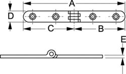 Picture of Sea-Dog Line 205290 Sea-Dog 205290 Ladder Hinge