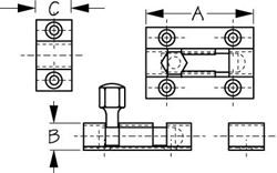 Picture of Sea-Dog Line 222500-1 Sea-Dog 2225001 Barrel Bolt, Chrome/Brass, 1-1/2"