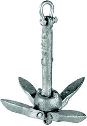 Picture of Sea-Dog Line 318022 Folding Grapnel Anchor 22 lbs Galvanized Iron