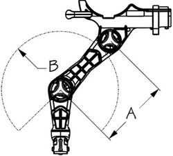 Picture of Sea-Dog Line 325425-1 Triple Threat Rod Holder Track Mount with 6 Inch Extension Black