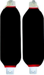 Picture of Dock Edge DE77331F Dolphin Twin Eye Fenders with Lines and Covers 6.5 x 23 Inch White 2-Pack