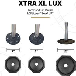 Picture of SnapPad XTRLXSP6 Permanent RV Jack Pads XTRA XL LUX 9" & 12" Round 6-Pack