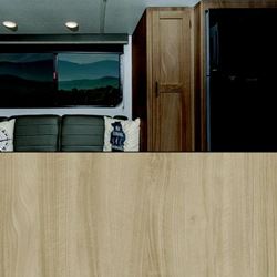 Picture of Morcon 493833 Revive Cabinet Covering 18" x 75' Blonde Walnut Wood Grain