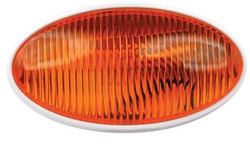 Picture of Fultyme RV 590-1119 FulTyme RV Oval Porch/Utility Light w/o Switch, Yellow/ White housing