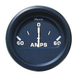 Picture of Faria Instruments F12822 Euro Black 2" Ammeter Gauge (60-0-60)