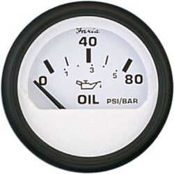 Picture of Faria Instruments F12902 Faria Euro 2" Oil Pressure Gauge 80 PSI
