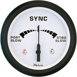Picture of Faria Instruments F32950 Euro White 4" Tachometer 7000 RPM Gas Outboard with SystemCheck