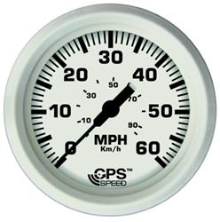 Picture of Faria Instruments F33147 Dress White 4" GPS Speedometer 60 MPH