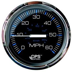 Picture of Faria Instruments F33749 Chesapeake SS Black 4" GPS Speedometer 60 MPH