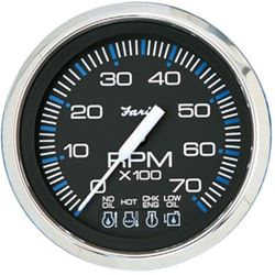 Picture of Faria Instruments F33750 Chesapeake SS 4" Tachometer 7000 RPM Gas Outboard