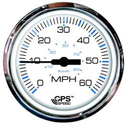 Picture of Faria Instruments F33839 Chesapeake SS White 4" GPS Speedometer 60 MPH