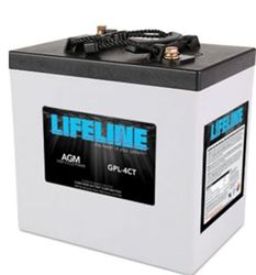 Picture of Batteries GPL-4CT Lifeline AGM Deep Cycle Battery 6V 220Ah