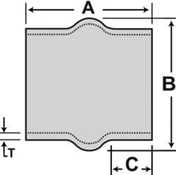 Picture of Shields Hose 16-220-4000-1 Shields Marine Straight EPDM Rubber Hump Hose, 4"